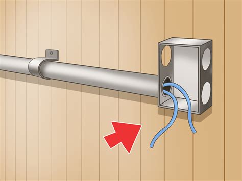 electrical box with pipe|external conduit for electric cable.